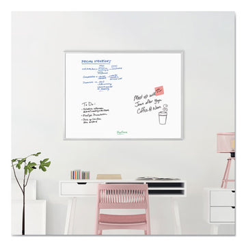 U Brands Melamine Dry Erase Board, 48 X 36, White Surface, Silver Frame freeshipping - TVN Wholesale